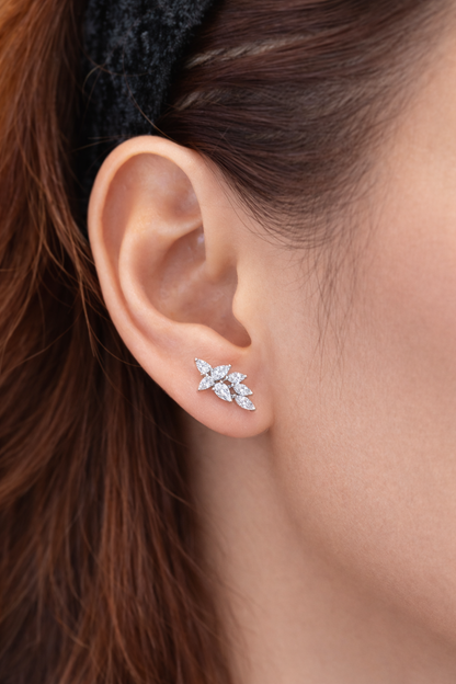 Marquise & Pear Stud Earrings
