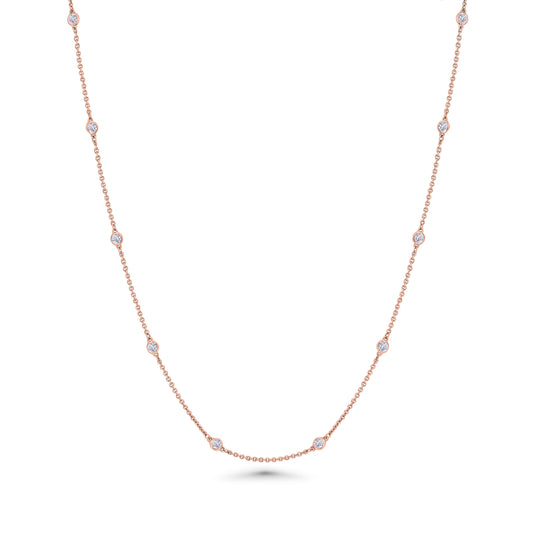 Bezeled Charm Necklace