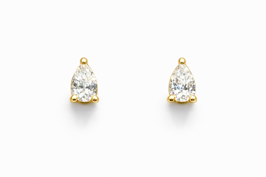 Pear Diamond Studs