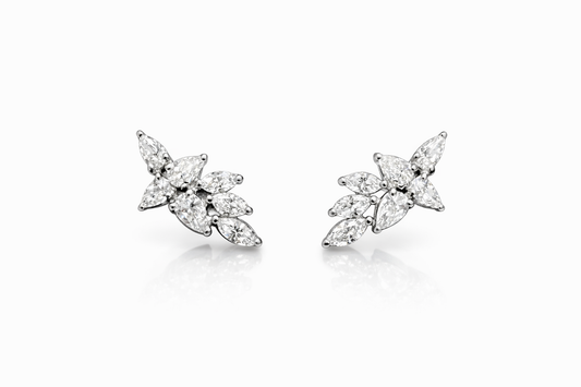 Marquise & Pear Stud Earrings