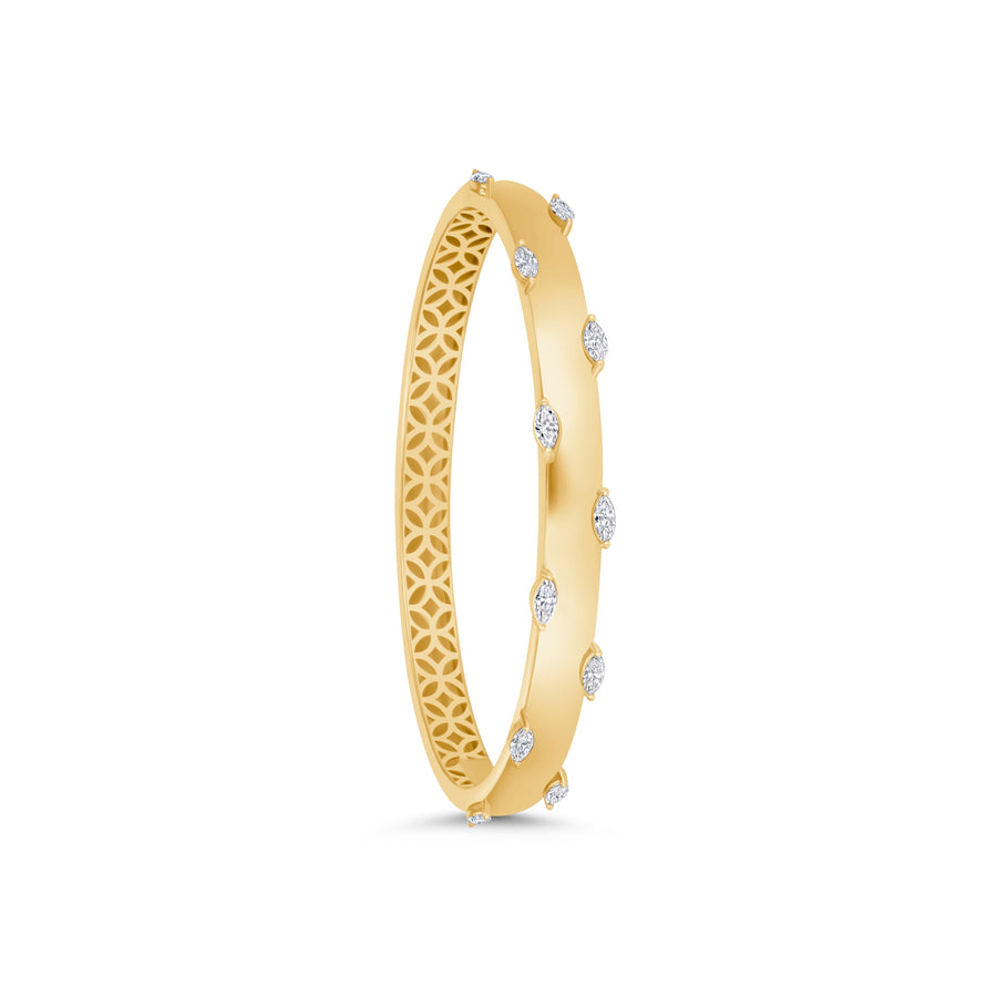 Marquise Diamond Bangle