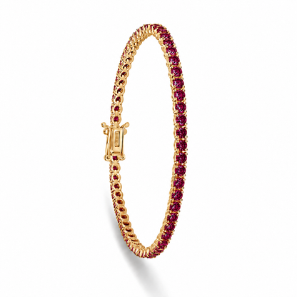 Ruby Tennis Bracelet