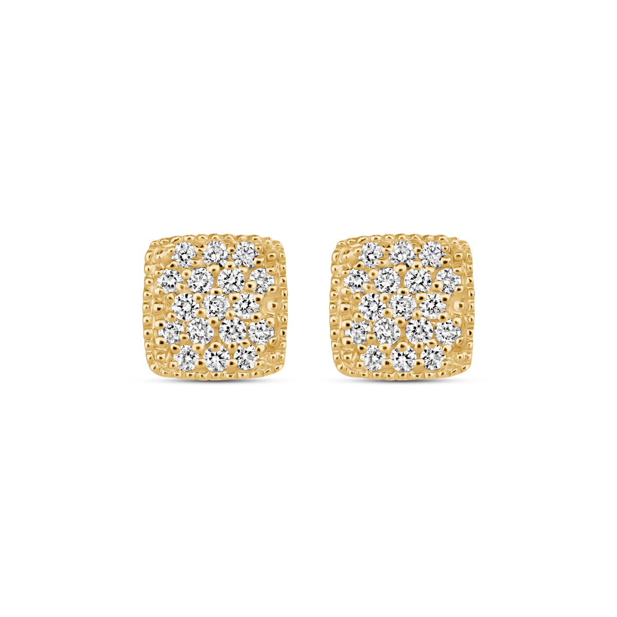 Cushion Pavé Studs