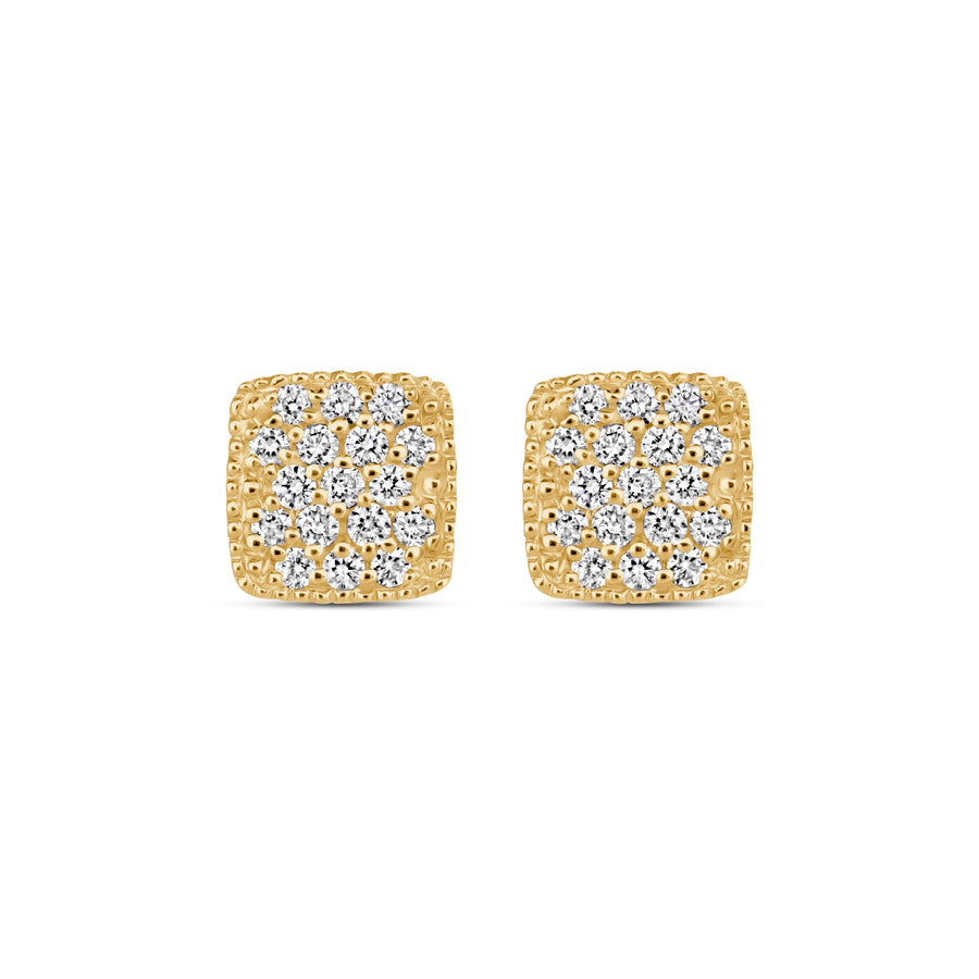 Cushion Pavé Studs