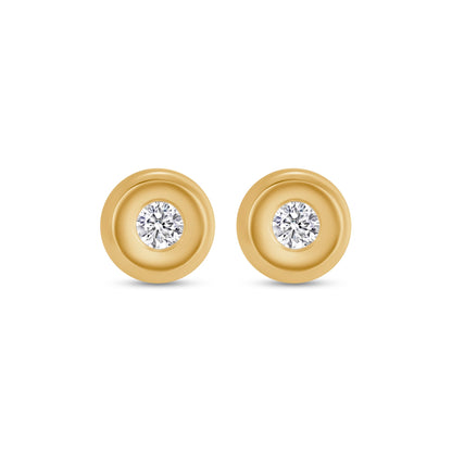Bezel Diamond Studs