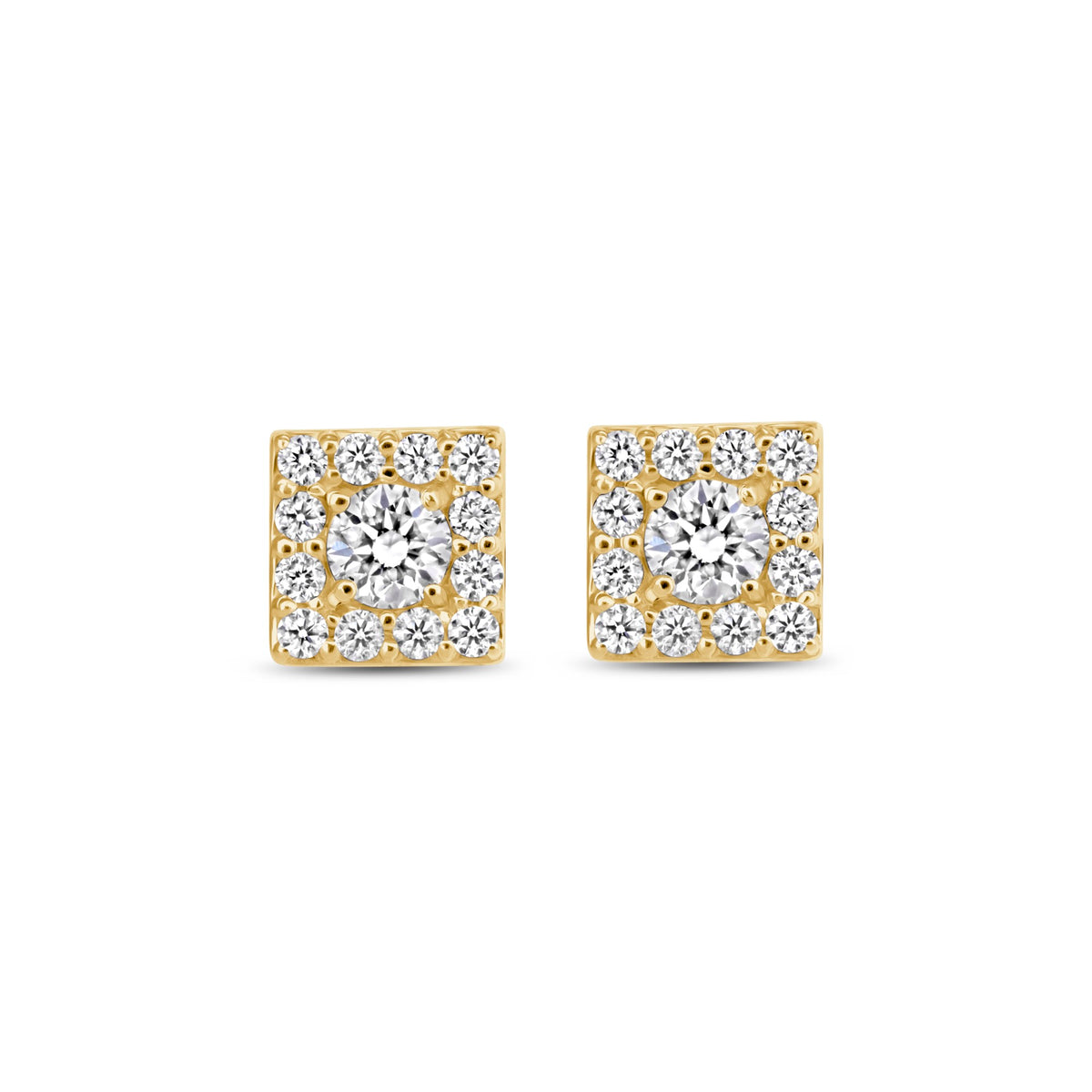 Diamond Square Studs