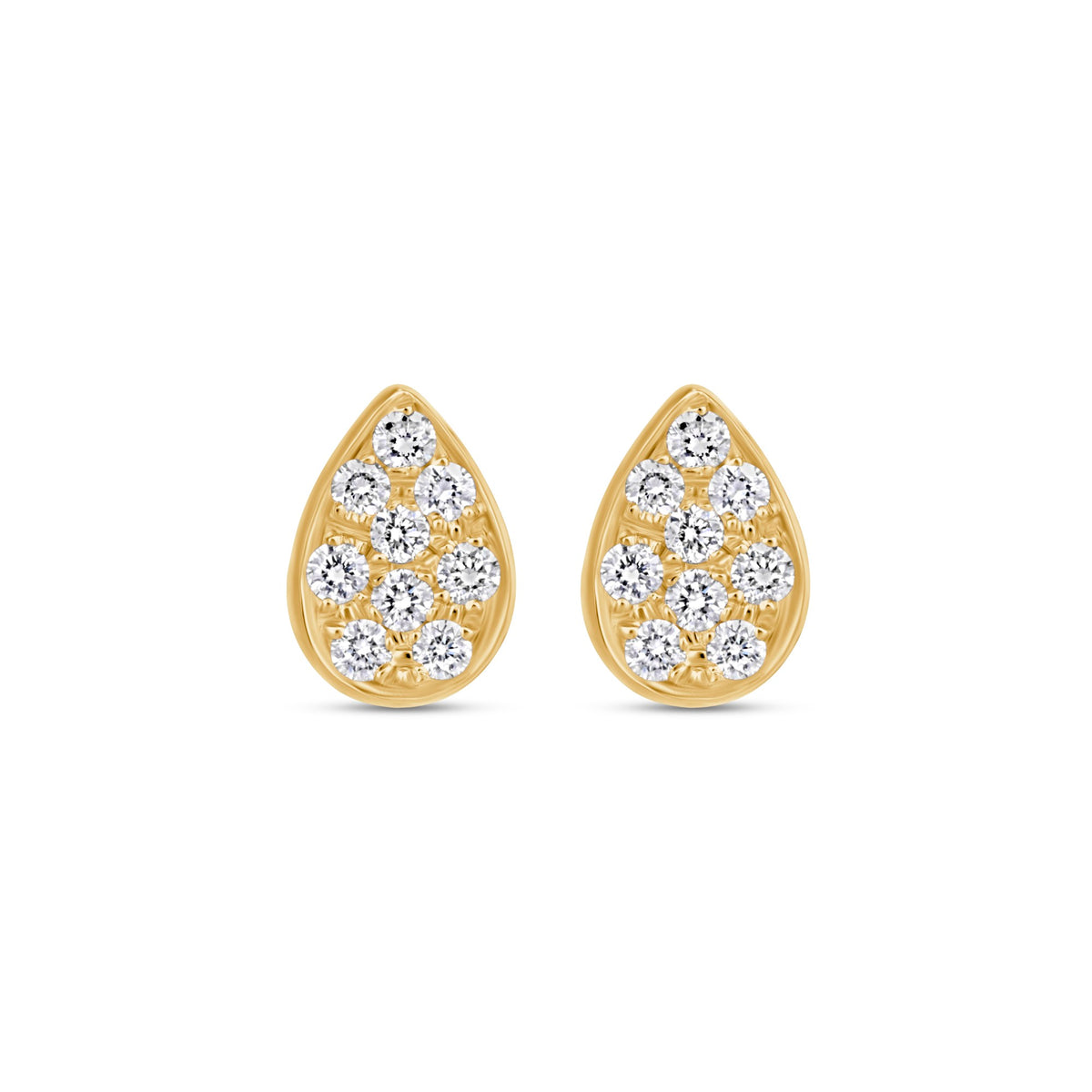 Pear Shape Diamond Studs
