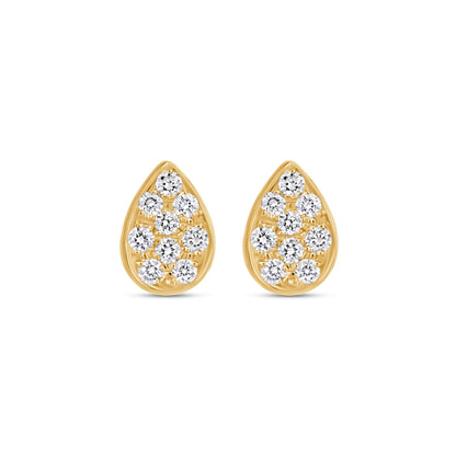 Pear Shape Diamond Studs