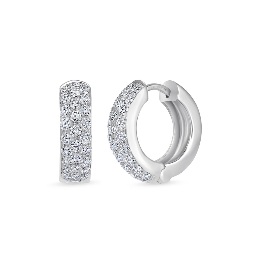 Chunky Diamond Huggies