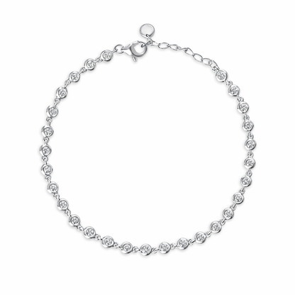 Diamond Bezel Link Bracelet