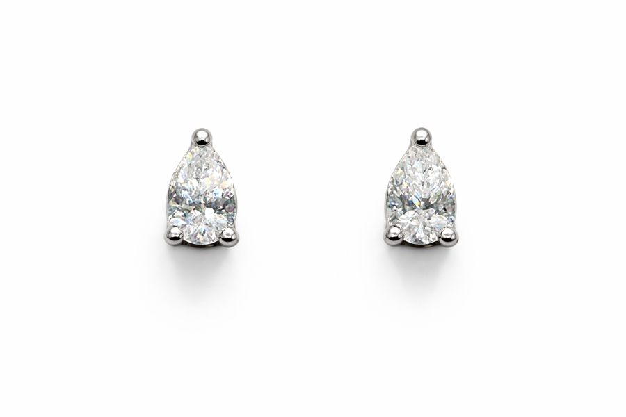 Pear Diamond Studs