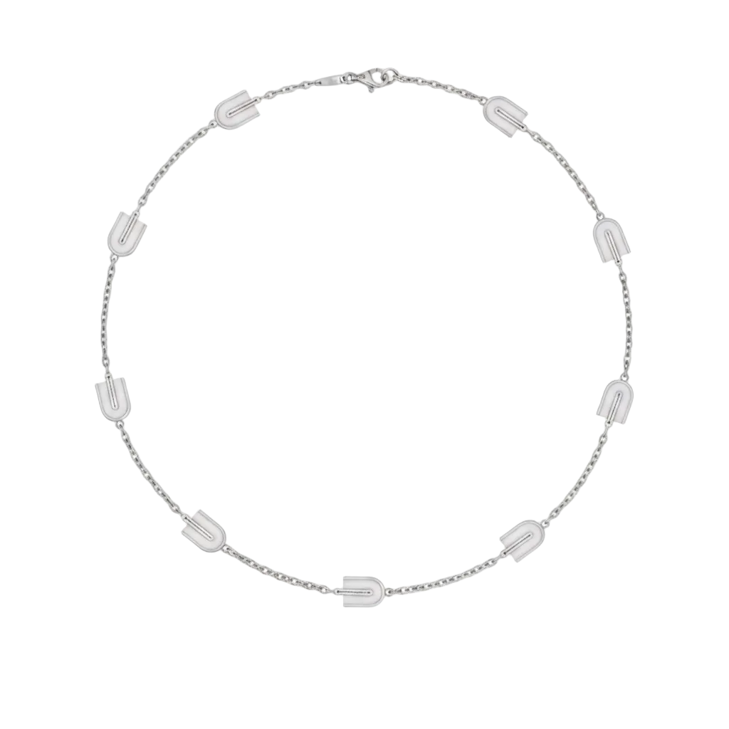 chain necklace with quartz