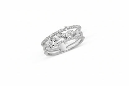 Diamond Trio Band Ring