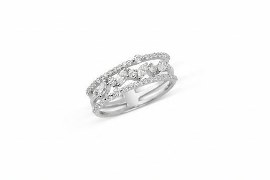 Diamond Trio Band Ring