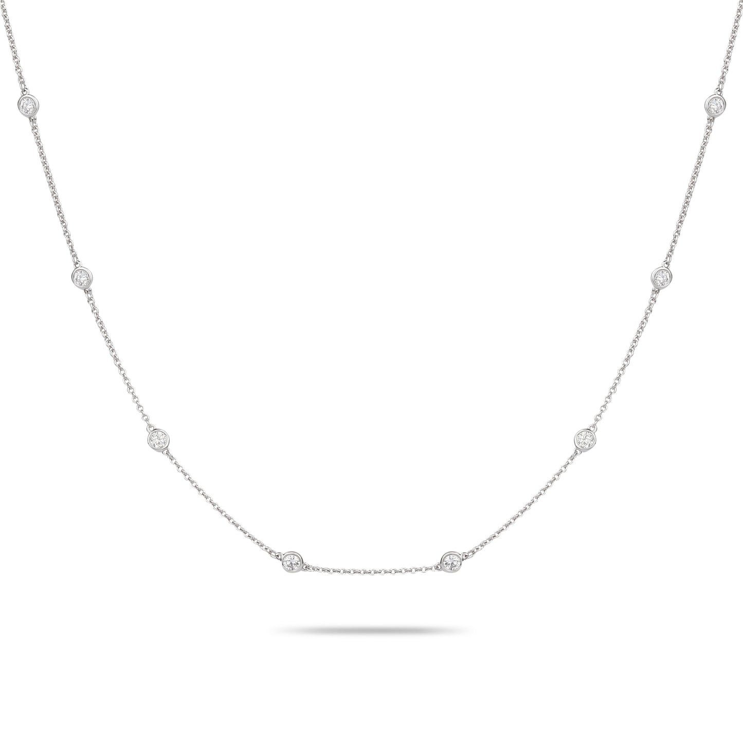 Long Diamond Chain Necklace | Diamond Necklace | Ladies Diamond Necklace