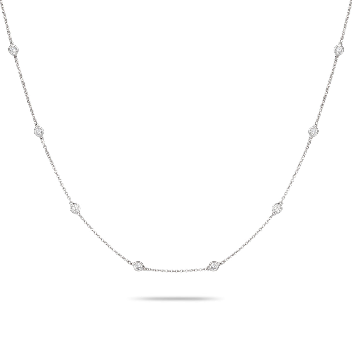 Long Diamond Chain Necklace | Diamond Necklace | Ladies Diamond Necklace