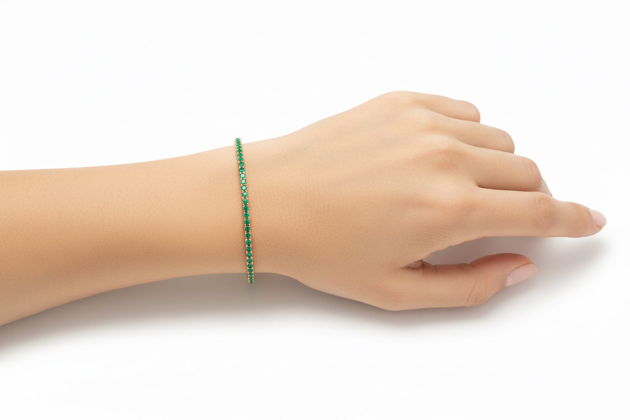 Emerald Tennis Bracelet