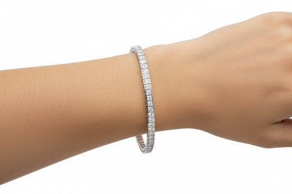 Princess Cut Tennis Bracelet