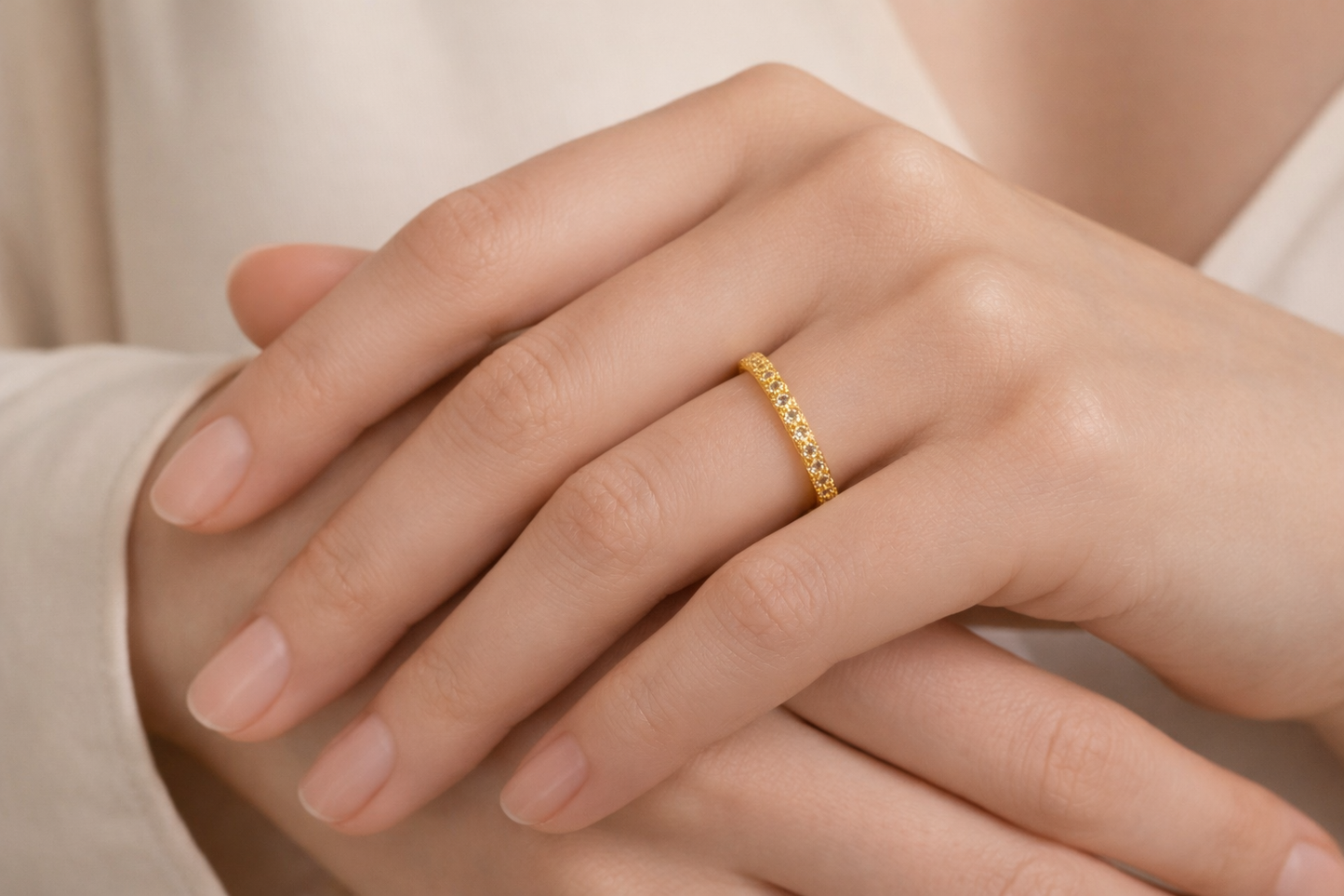 Yellow Sapphire Half Band