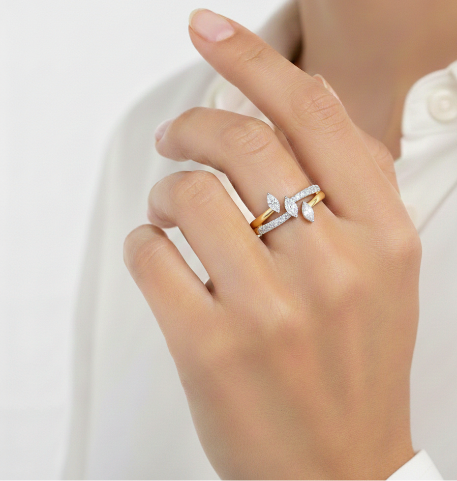 Floating Marquise Trio Band