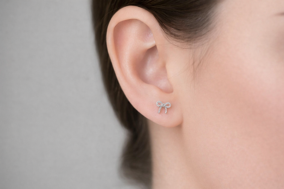 Bow Tie Diamond Studs
