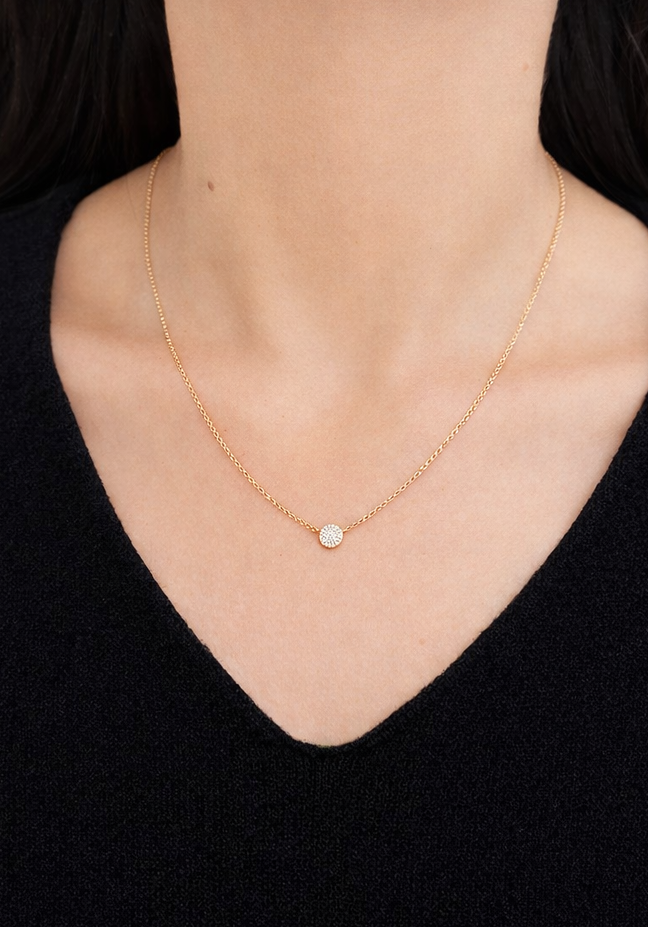 Pave Pendant Necklace