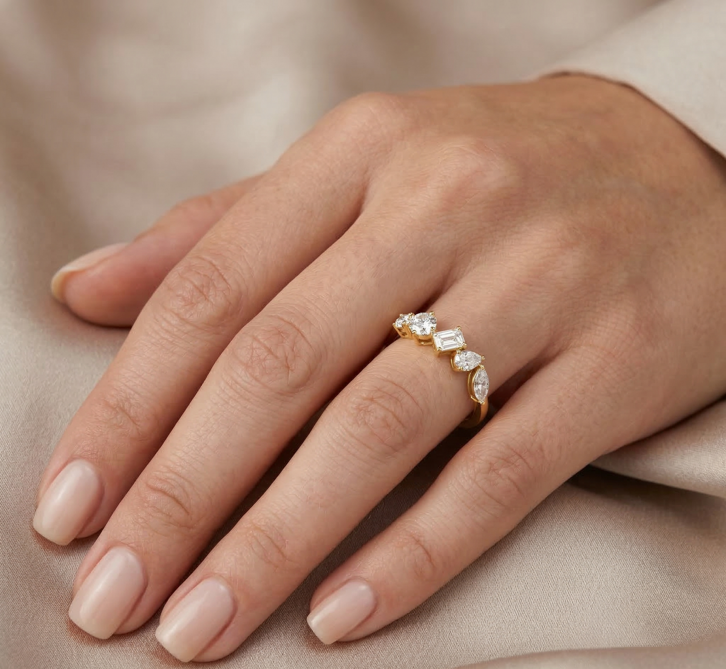 Multi-Shape Diamond Ring
