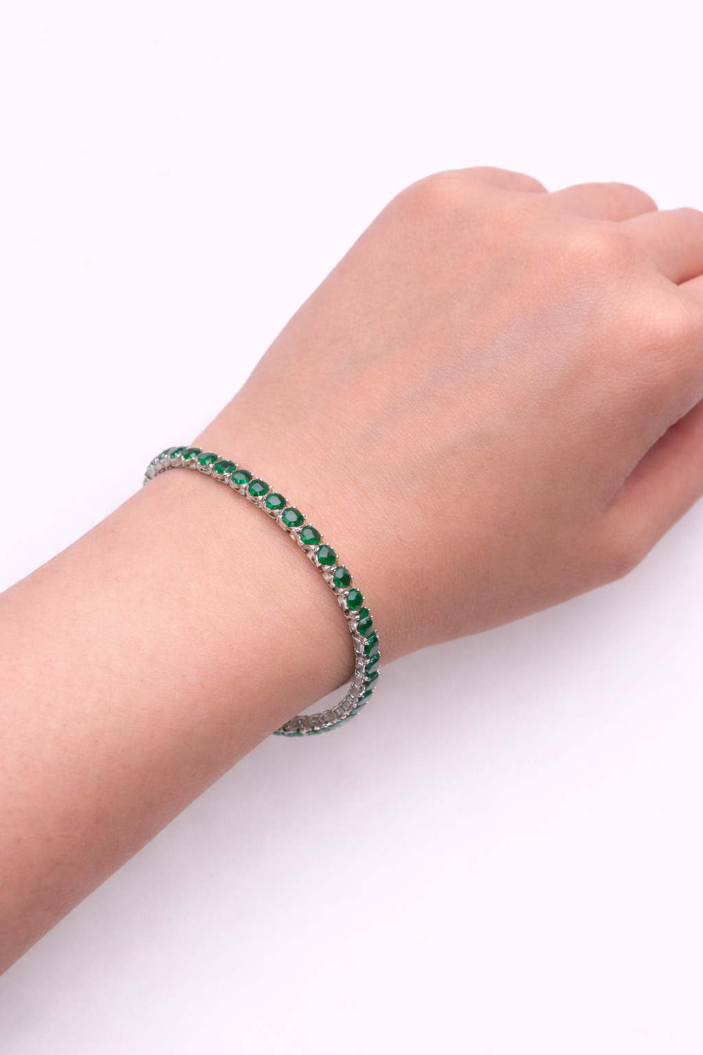 Beverly Emerald Tennis Bracelet