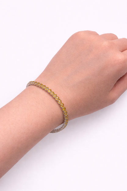 Beverly Yellow Sapphire Tennis Bracelet