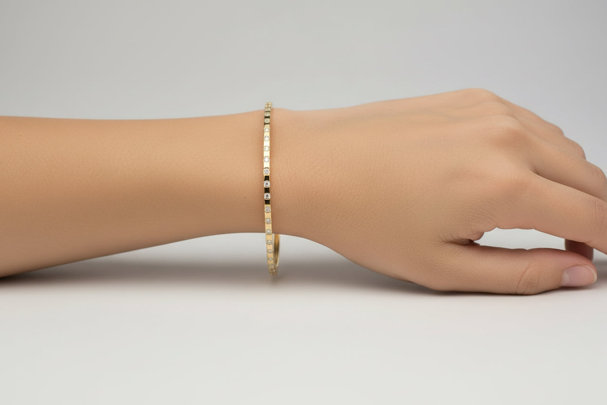 Classic Diamond Bangle