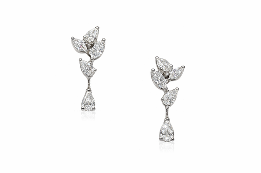 Marquise & Pear Drop Earrings