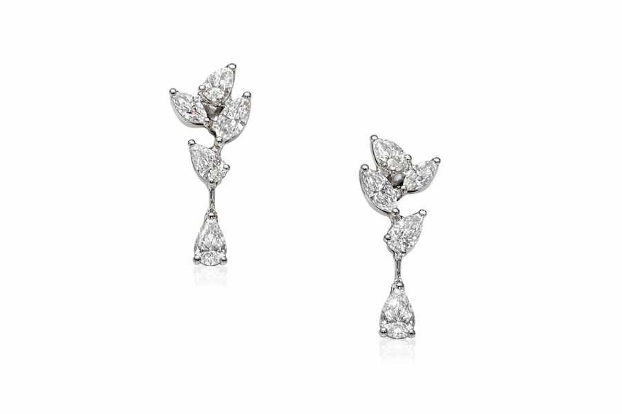 Marquise & Pear Drop Earrings