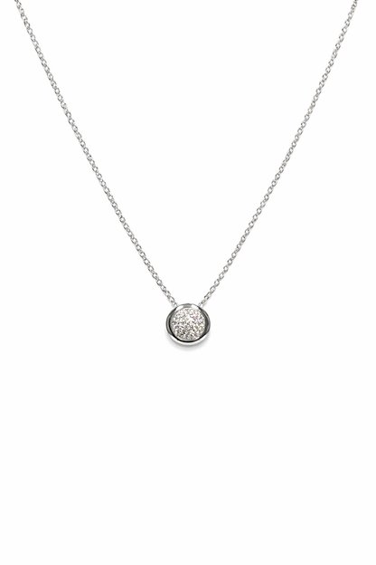 Round Pave Pendant
