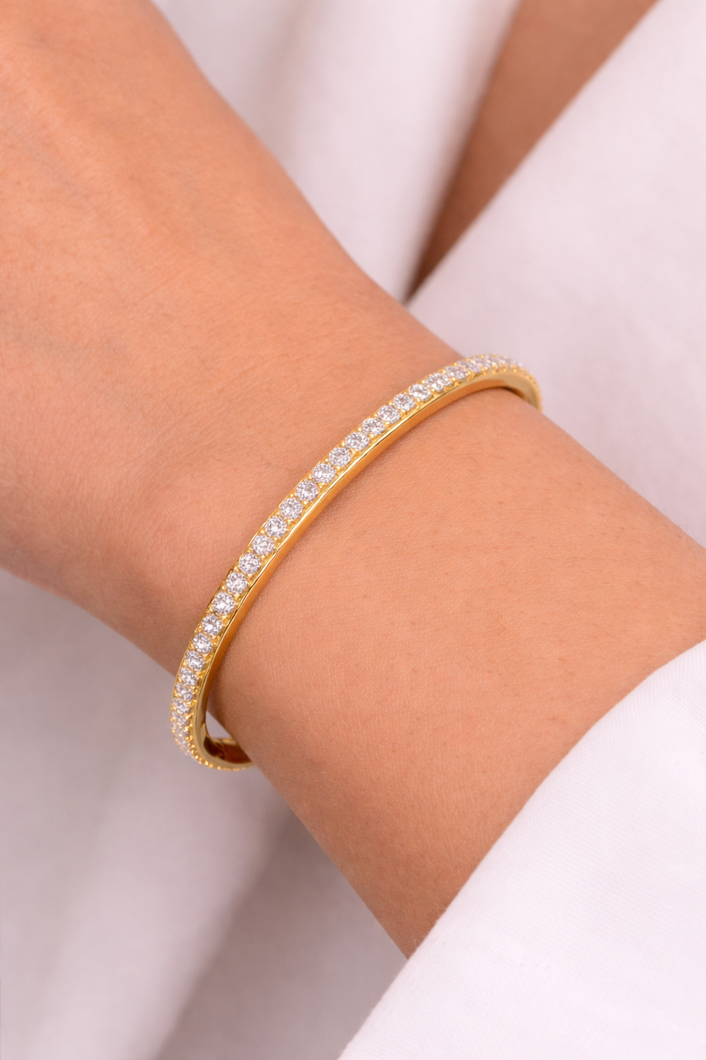 Diamond Linear Bangle