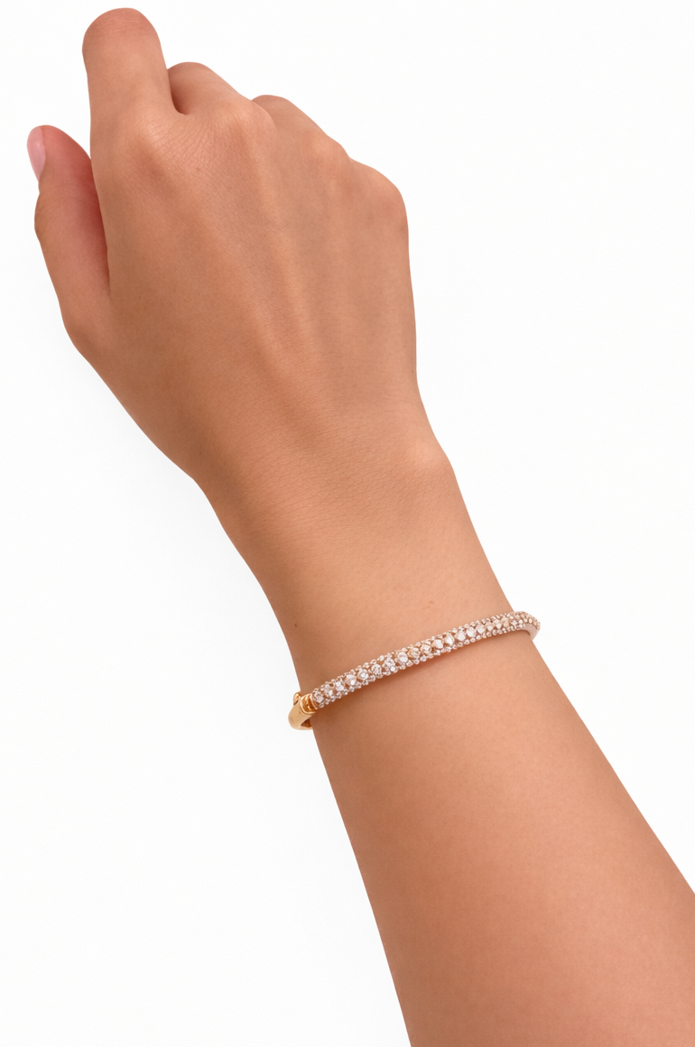 Diamond Multi Linear Bangle