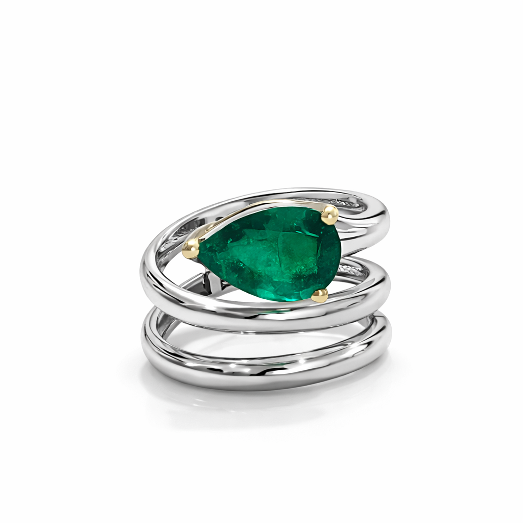 Emerald Wrap Ring