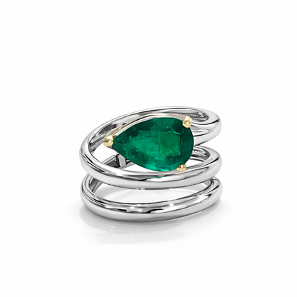 Emerald Wrap Ring