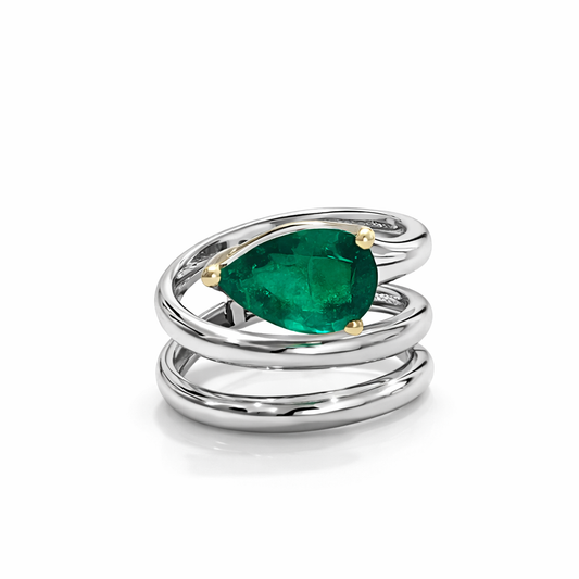 Emerald Wrap Ring