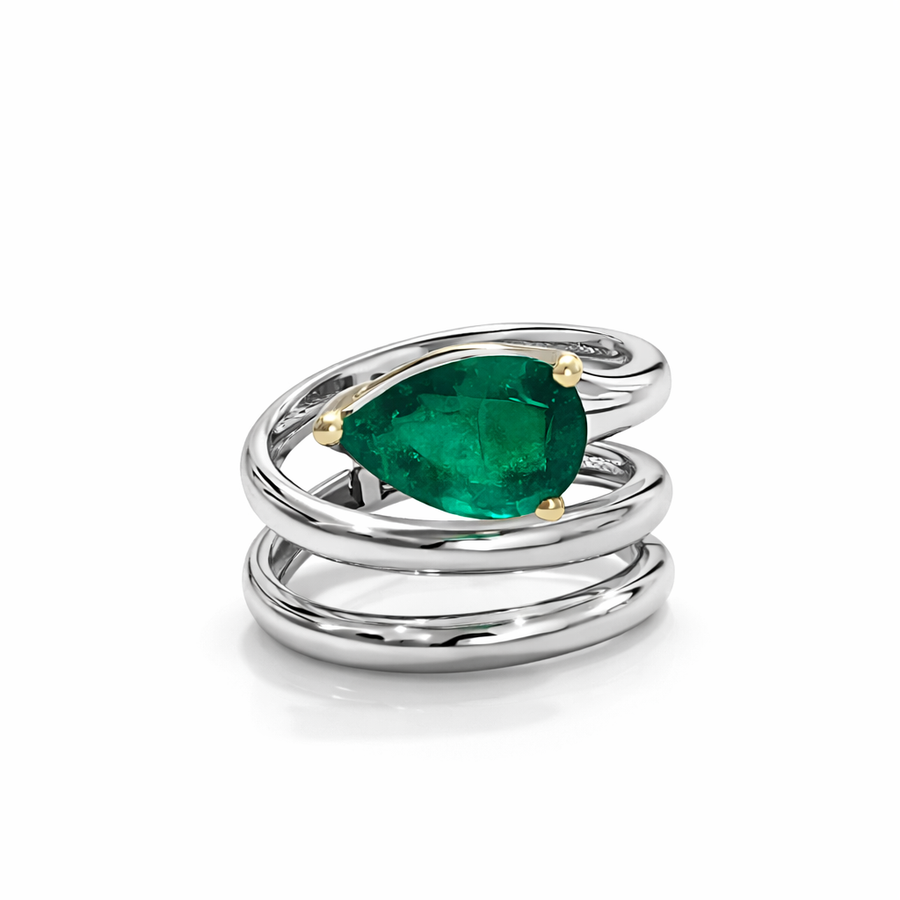 Emerald Wrap Ring