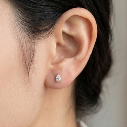 Pear Diamond Studs