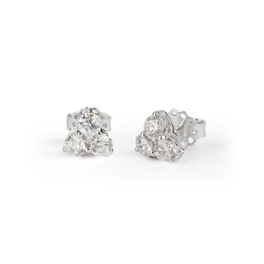 Trio Diamond Studs
