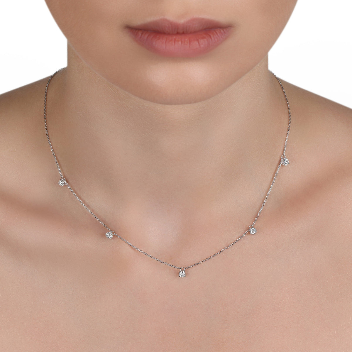 Diamond Charm Necklace | Buy Diamond Necklace Online 