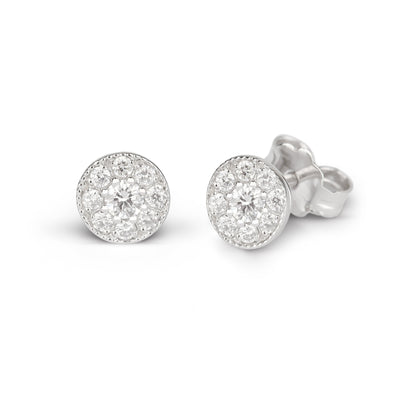 Illusion Diamond Studs | Diamond earring store