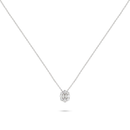 Floral Diamond Pendant Necklace | Diamond Necklace | Jewellery Necklace
