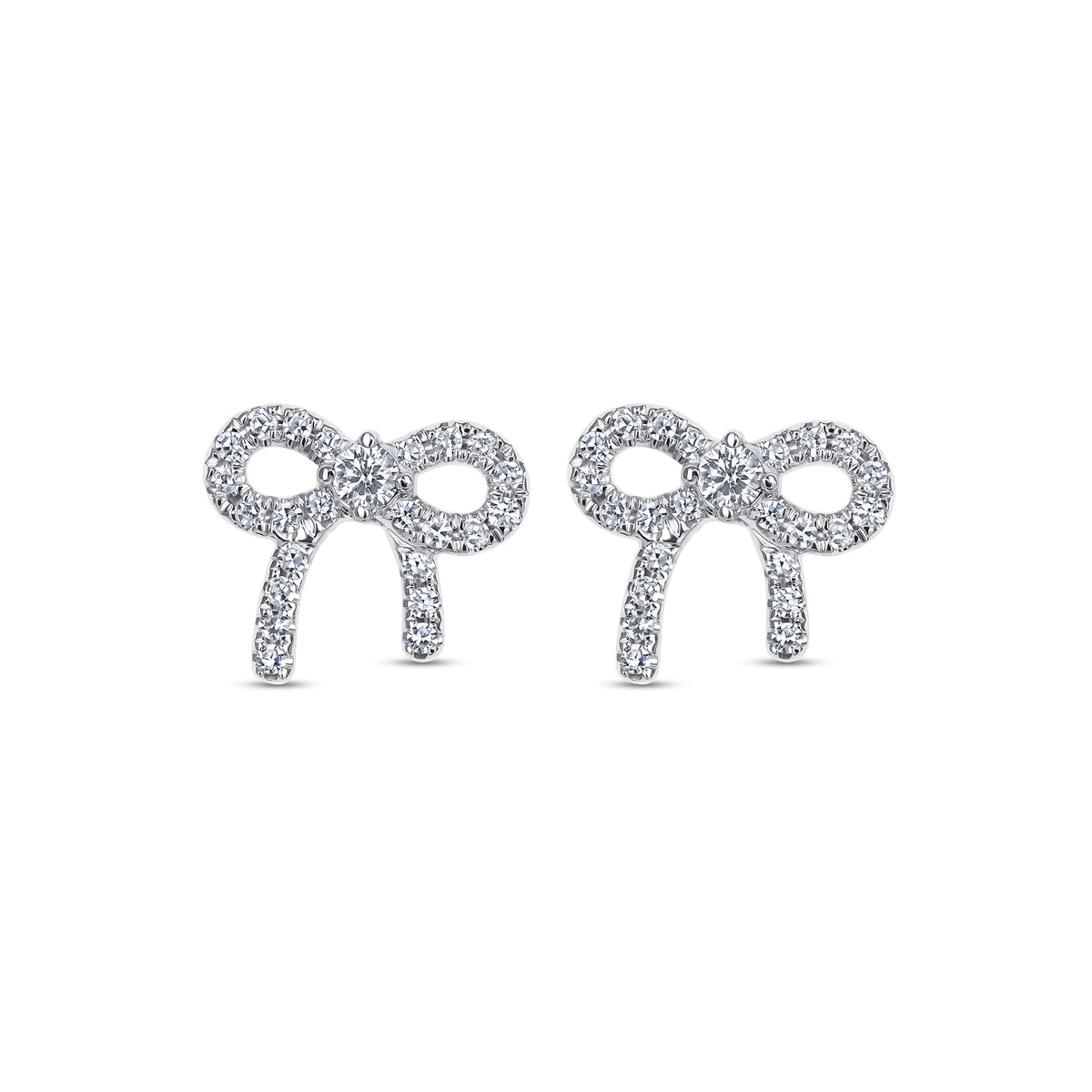 Bow Tie Diamond Studs