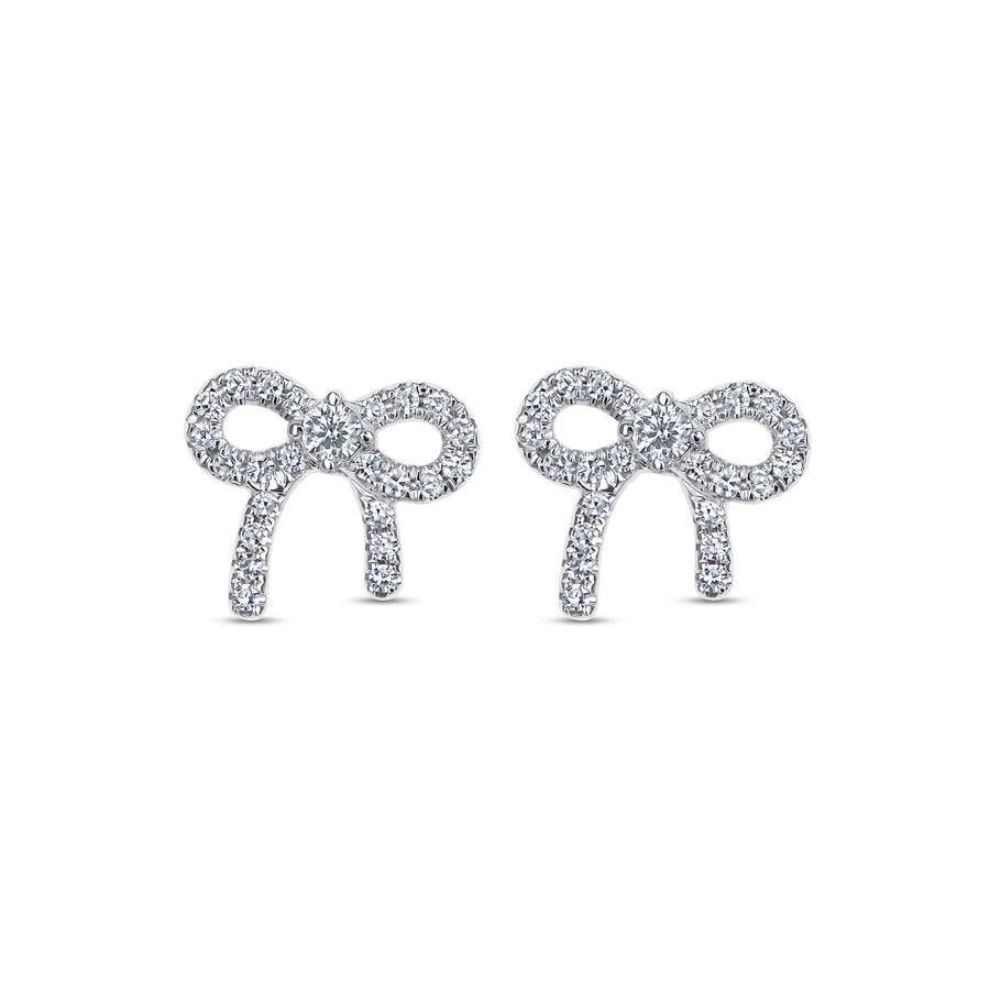 Bow Tie Diamond Studs