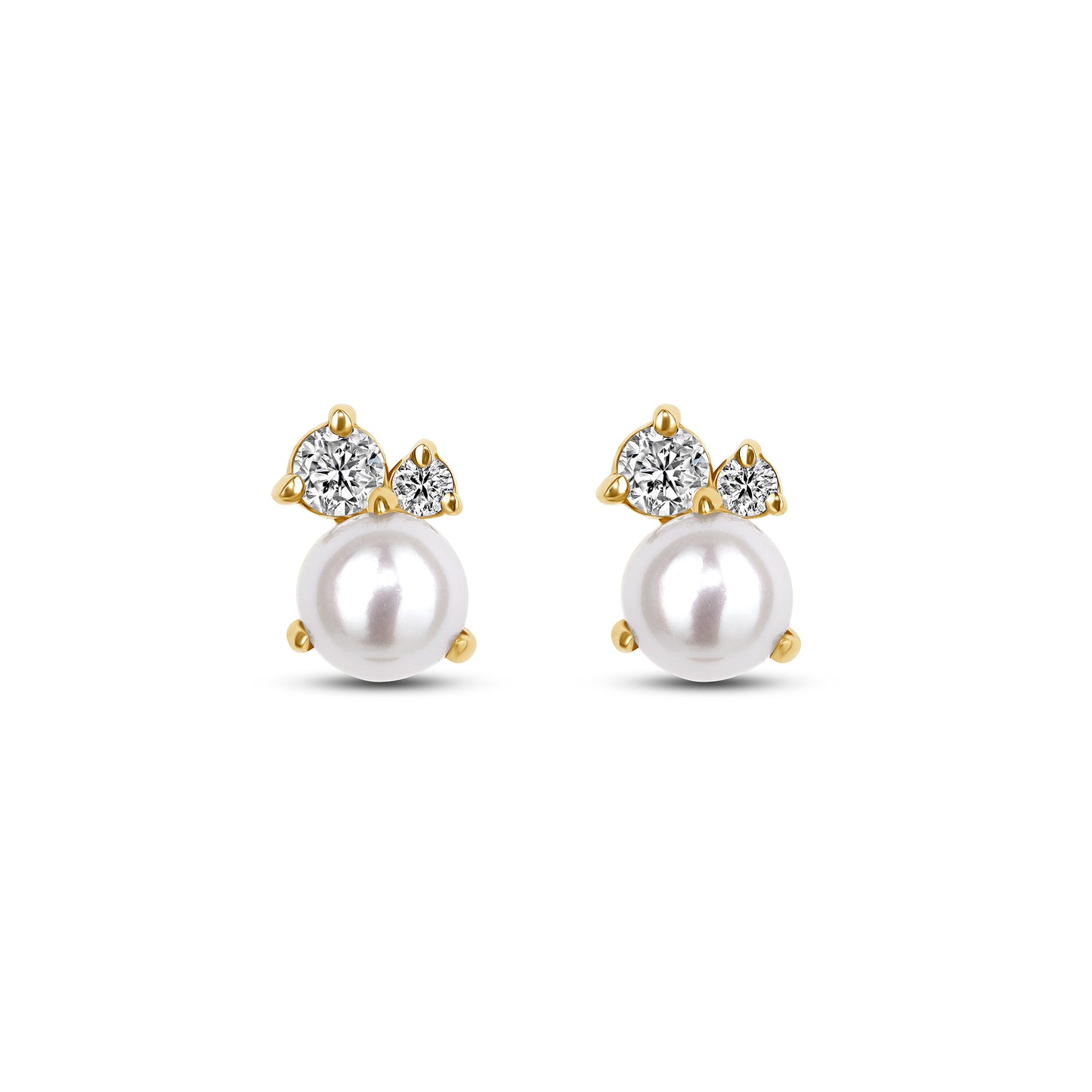 Pearl and Diamond Studs
