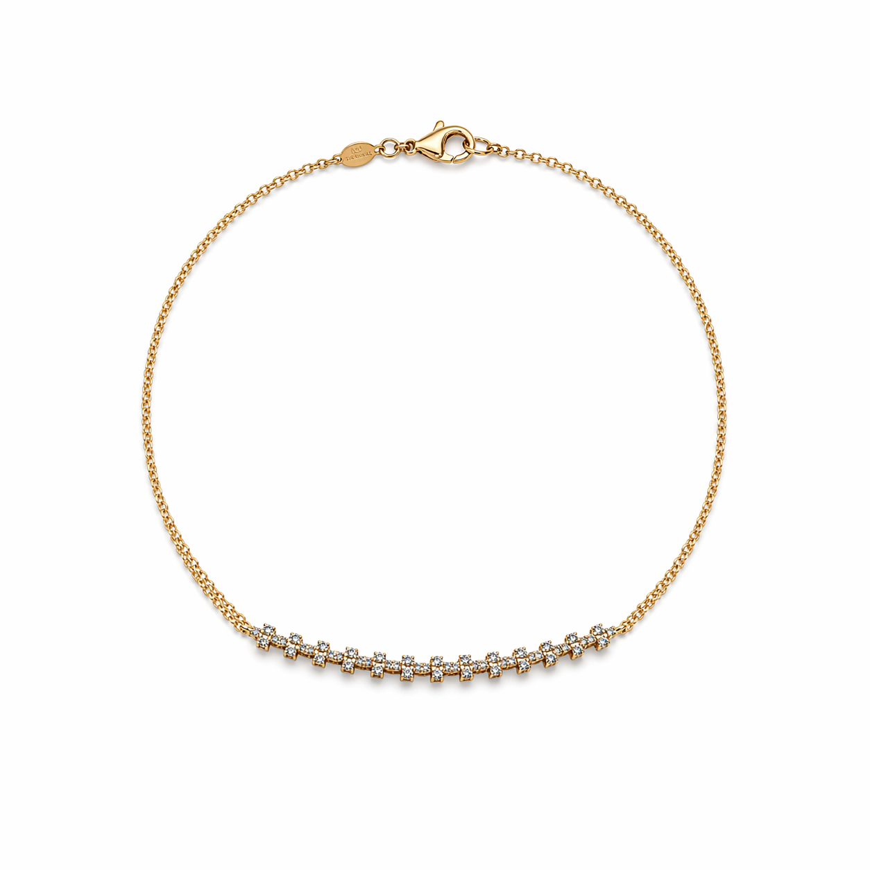 Diamond Pattern Chain Bracelet