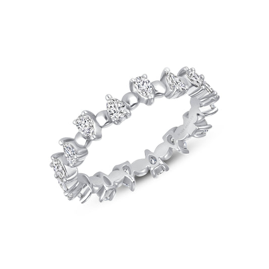 Reverse Pear Diamond Band