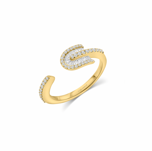 U Solo Baguette Ring